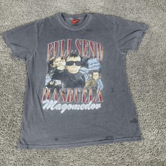 Full Send Hasbulla Magomedov Shirt Mens Medium Gray Graphic Tee Streetwear