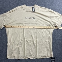 BoohooMAN Shirt Men’s XL, Oversized Extended Neck Tennis Palm Tee, 2013 Club