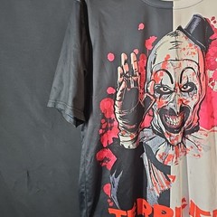 Terrifier 2 Tone Shirt Black/white Size Unknown READ Disc