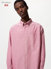 UNIQLO and JW ANDERSON Oxford Oversized Shirt 47999 WHITE/RED/BLUE Men 2025 AW