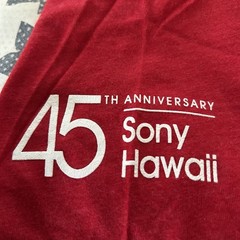 Vintage Sony Hawaii 45th Anniversary T Shirt M Bravia American Apparel Red Promo