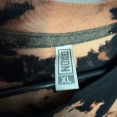 Dixxon Xul Beer Co Shirt Mens XL Beige Black Bleach Tie Dye Graphic Tee Sample