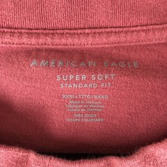 American Eagle Mens T Shirt Super Soft Standard Fit Crew Neck Salmon Pink XXXL