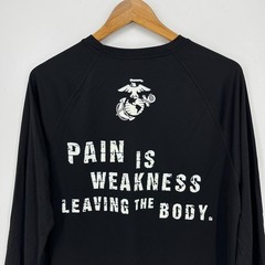 USMC Marines Long Sleeve T-Shirt Men’s Size M Black Moisture Wicking USA NWOT