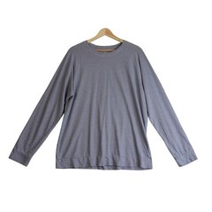 Bonobos Stripe Raglan Long Sleeve T Shirt Mens L Blue White Slim Fit Cotton Tee