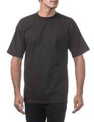 6 Pack ProClub Pro Club Mens Heavyweight Black Short Sleeve T-Shirts Cotton Tees