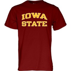 Blue 84 Mens Iowa State Cyclones T-Shirt Arched Team Color Team Color X-Large