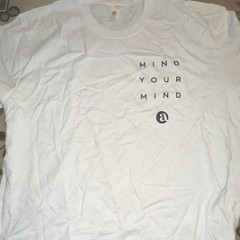 Econscious Organic Staple Mind Your Mind Graphic Logo Tee White XL Tagless