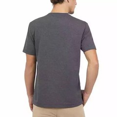 Lands’ End Men’s Classic Fit 4-Way Stretch Tee, Dark Gray, Medium