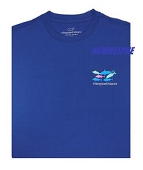 NWT Vineyard Vines Men SS Whale Crew Tee T-Shirt “FISH SWIRL WHALE FILL EDITION”