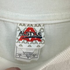 Vintage Alstyle Tshirt Mens L White Green Beat Michigan Football Short Sleeve