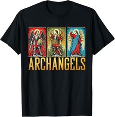 NEW LIMITED Saint Michael Catholic Archangels Biblical Design Best T-Shirt S-3XL