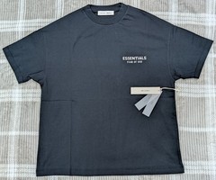 Fear of God Essentials Classic Tee ‘Jet Black’ M Size Oversized T-Shirt SS25