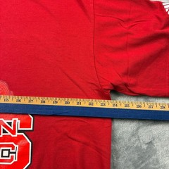 Adidas NC State Wolfpack T-Shirt Men’s Large Red Tuffy Mascot Graphic Tee NCAA