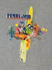 vintage 90’s Y2K pearl jam rock band graphic color Car t shirt gary size L