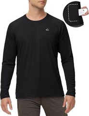 Men’s UPF 50+ Quick-Dry Rash Guard Long Sleeve Swim Fishing Shirt