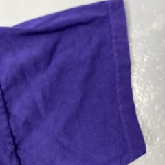Vintage 90s Russell Athletic Embroidered Tshirt Purple Medium Single Stitch VTG