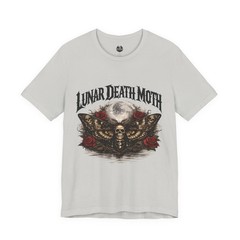 Lunar Death Moth T-Shirt | Skull Moth, Roses, Moon Goth Design