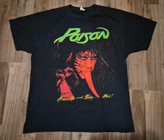 Poison 25 Anniversary Tour Shirt 25 YEARS OF ROCK AND ROLL 2011 Double Sided XL