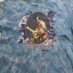 Vintage 90’s Jimi Hendrix Gypsy Eyes Delta Tag Tie Dye T-Shirt 1998 Size XL