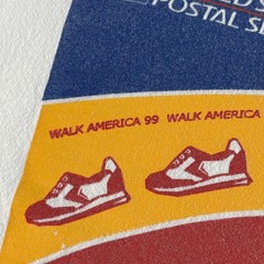 Vintage USPS March Of Dimes Shirt Mens XL White Promo WalkAmerica 99 1990s Y2K