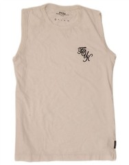 FCUK Mens Vest Top Small White Cotton DF08