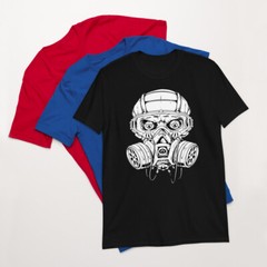 SKULL AND GASMASK AWESOME GRAPHIC Short-Sleeve Unisex T-Shirt