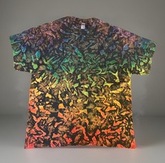 *New* 3XL & 4XL Handmade Tie Dye, Black Infused Cruncht Crinkle
