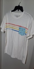 Allegiant True To Form Mens Crew Neck T Shirt Pocket Tee Size L White Beachy