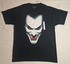 The Joker Men’s Graphic Print T-Shirt DC Comics Alex Ross Solid Black Size Large