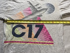 Vintage 90s C-17 Shirt Air Force Base Tultex Made in USA MEDIUM