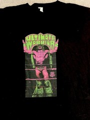 Ultimate Warrior Shirt Mens Large ProWrestling Tees Shirt WWF WWE Purple 80s 90s