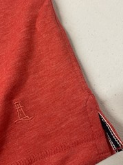 Lands End Men’s Classic Fit Stretch Tee Shirt Crewneck LARGE Short Sleeve RED