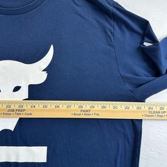 Under Armour Project Rock Mens XL Navy Blue Brahma Bull Long Sleeve Shirt