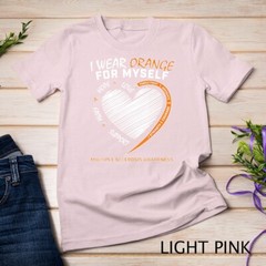 Orange Multiple Sclerosis Apparel Women Men MS Awareness Unisex T-shirt