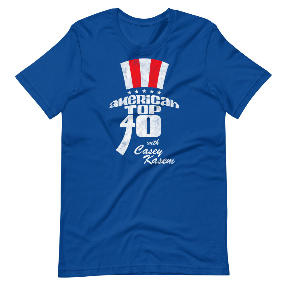 AMERICAN TOP 40 Radio Casey Kasem Graphic Tee Shirt Short-Sleeve Unisex T-Shirt
