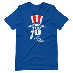AMERICAN TOP 40 Radio Casey Kasem Graphic Tee Shirt Short-Sleeve Unisex T-Shirt