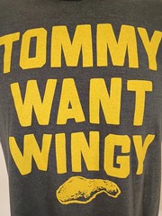 Tommy Want Wingy Large T-Shirt Homage Retro Tommy Boy Chris Farley Comedy 90s