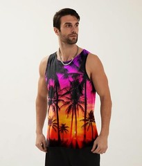 Mens Tank Tops Funny Graphic Summer Sleeveless Tank Top,comfortable, breathable