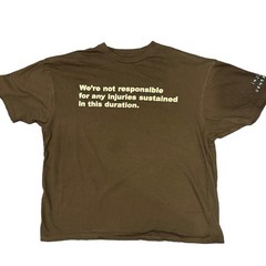 Asap Rocky Injured Generation”Not Responsible” Tour Shirt Double Sided Sz XL