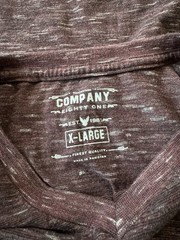 Men’s Company 81 Heather Gray And Red V Neck T Shirts Size XL