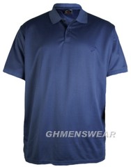 NEW BIG MENS KINGSIZE MESH POLO SHIRT NAVY Size 2XL 3XL 4XL 5XL 6XL 7XL 8XL