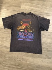 Vintage Mike Tyson vs Holyfield 1996 Shirt Men’s XL MGM Single Stitch USA RARE