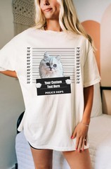 Custom Pet Portrait Comfort Tee Funny Dog Cat Shirt Personalized