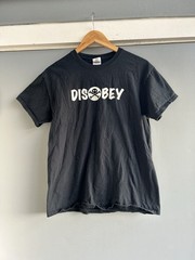 Def Con Disobey Black Double Sided T Shirt Fits M/S (measurements) Y2K