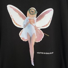 Youths In Balaclava T-Shirt Mens Large Black Plastic Surgery Fairy Streetwear