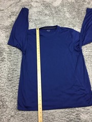 BCG Shirt Mens Size Large Blue Long Sleeve Stretch Athletic