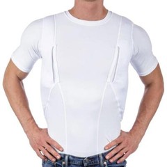 Men’s T-shirt Explosive Unisex Concealed Holster High Shirt Tops Tactical Casual