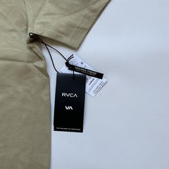 $36 RVCA Men’s Classic Seal T-Shirt Short Sleeves Regular Fit In Khaki Size L