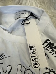 First Row Lemonade T Shirt All Over Graphic Size Large White Art Rare New